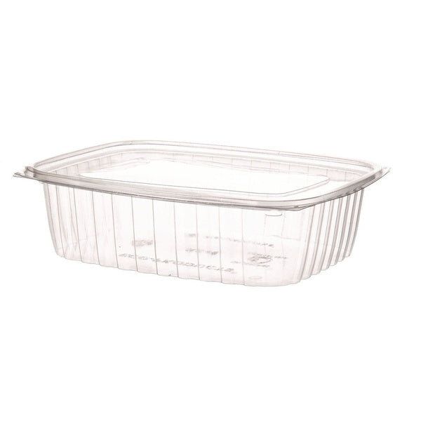 200-PACK OF Container Cmpstbl Eco-Products EP-RC48 48 oz. Compostable Rectangular Deli Containers - Clear, 8x6x2 Inches (200 Count)