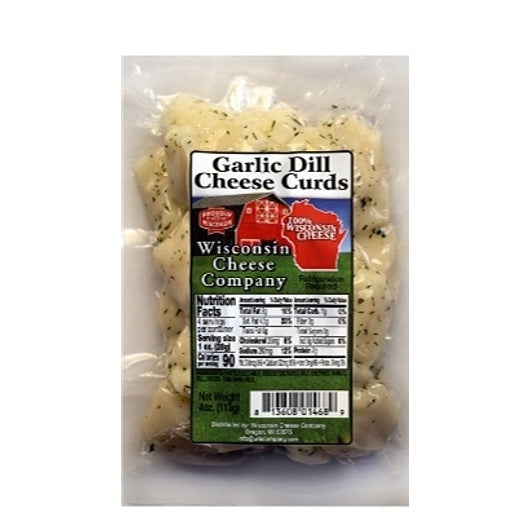 32-PACK OF Garlic Dill Cheese Curds Wisconsin Cheese, 4 - 8 - 4 Oz