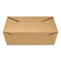 200-PACK OF Container Food GEN KS10122 Reclosable Kraft Paper Take-Out Box - 76 oz Capacity, 200 Count - Perfect for Food Delivery and Takeout