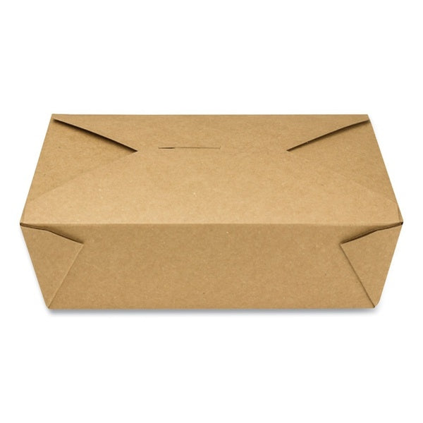 200-PACK OF Container Food GEN KS10122 Reclosable Kraft Paper Take-Out Box - 76 oz Capacity, 200 Count - Perfect for Food Delivery and Takeout