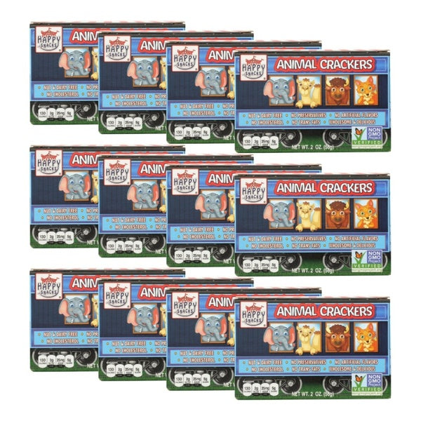 12-PACK OF Cookie Animal Circus Happy Snacks 2 oz