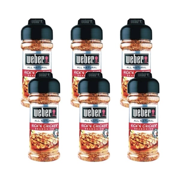 6-PACK OF Seasoning Chicken Kickin Weber 5 oz