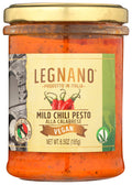 6-PACK OF SAUCE PESTO VEGAN MILD CHILI ALLA CALABRESE 6.5 OUNCE - CASE OF 6