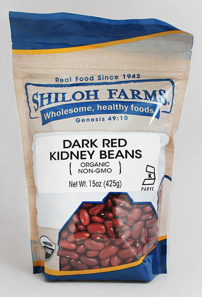 6-PACK OF Bean Kidney Dark Red, Organic, 6 x 15 oz (K)