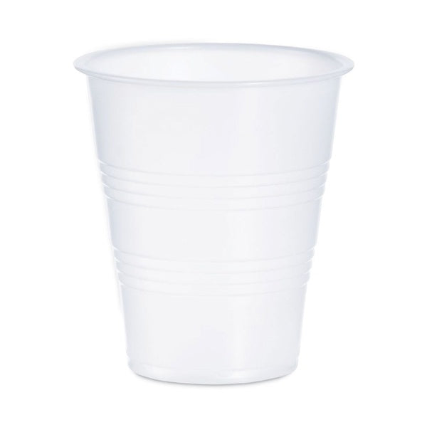 2500-PACK OF Cup Cold Dart Y7 High-Impact Polystyrene 7 oz. Cold Cups - Translucent (25 Sleeves per Carton) for Drinks on the Go