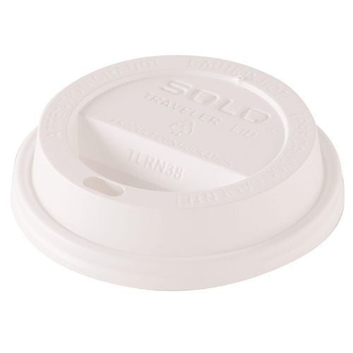 1000-PACK OF LID PLASTIC WHITE TRAVELER DOME
