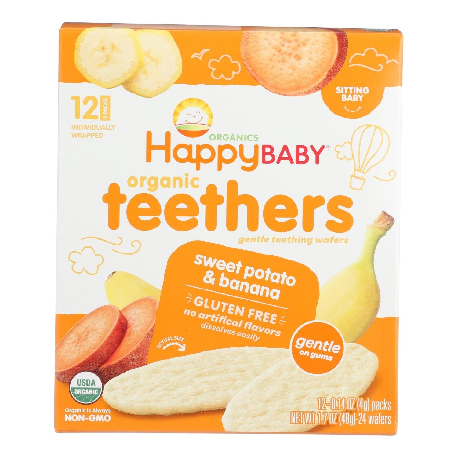6-PACK OF SNACK CRUNCH SWEET POTATO & BANANA
