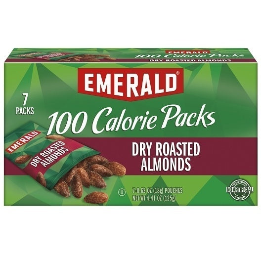 12-PACK OF Dry Roasted Almonds - 100 Calorie Pack Emerald, 12 - 7 - 4.41 Oz