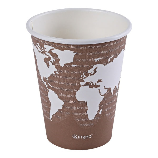 20-PACK OF CUP PAPER HOT WORLD COMPOST 8
