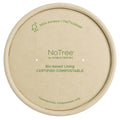 500-PACK OF BOWL CMPSTBL World Centric Kraft Paper Lids | Fits 12 - 32 oz World Centric Paper Bowls | 500 Count