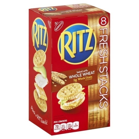 6-PACK OF Cracker Whole Wheat Fresh Stack Nabisco, 6 - 11.6 Oz