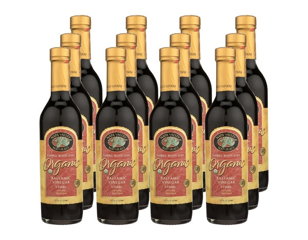 12-PACK OF Vinegar Balsamic Organic Private Reserve Napa Valley Naturals 12.7 fz