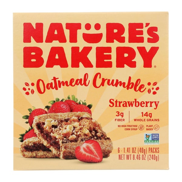 6-PACK OF BAR GRANOLA STRAWBERRY OATMEAL CRUMBLE