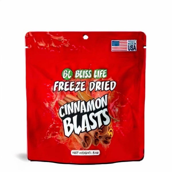 75-PACK OF Candy Freeze Dried Blasts Cinnamon, Bliss Life Products
