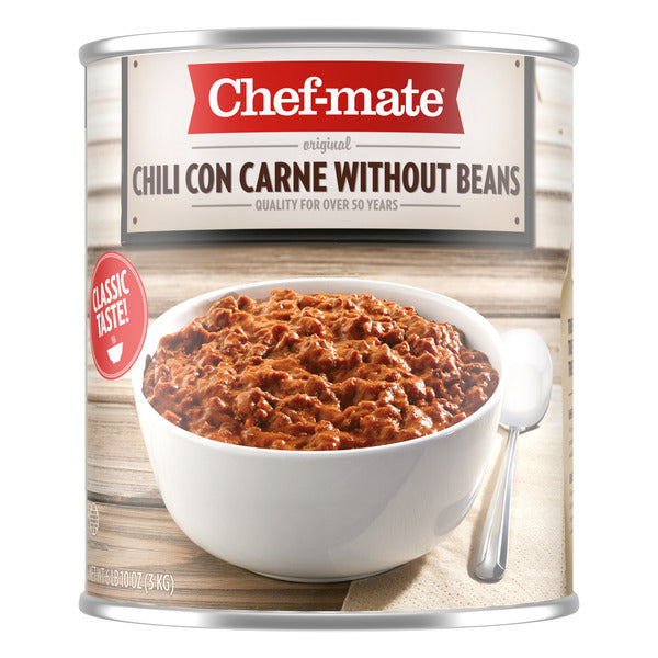 6-PACK OF CHILI CON CARNE W/O BEAN