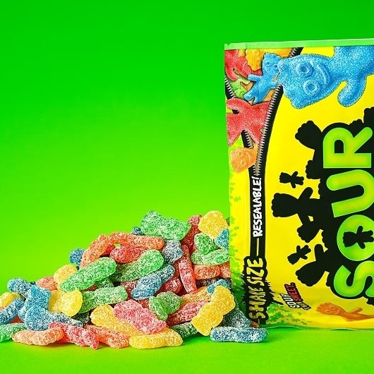 12-PACK OF Gummy Candy Peg Bag Sour Patch Kids Candy, 12 - 12 Oz