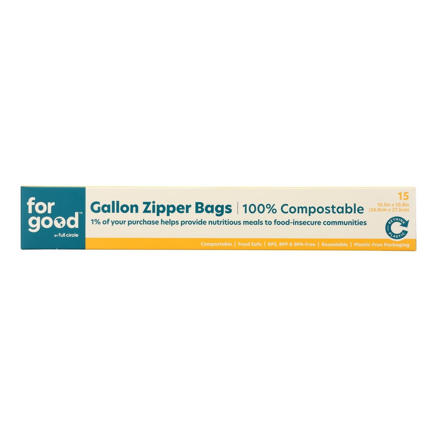 6-PACK OF BAG FOOD GALLON ZIPPER