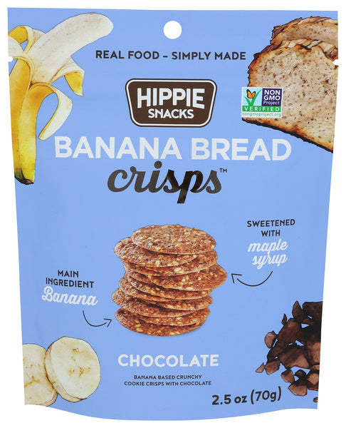 8-PACK OF BREAD BANANA CRISPS CHOCOLATE 2.5 OUNCE - CASE OF 8