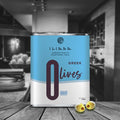 1-PACK OF OLIVES GREEK GREEN PITTED TIN