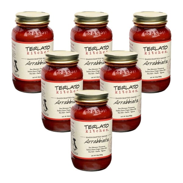 6-PACK OF Sauce Arrabbiatta Small Batch Terlato Kitchen 24 oz