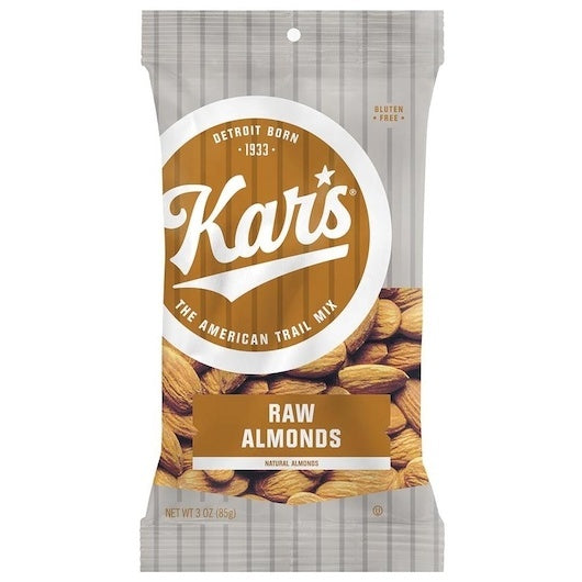 12-PACK OF Raw Almonds Kar'S (Nuts), 12 - 3 Oz