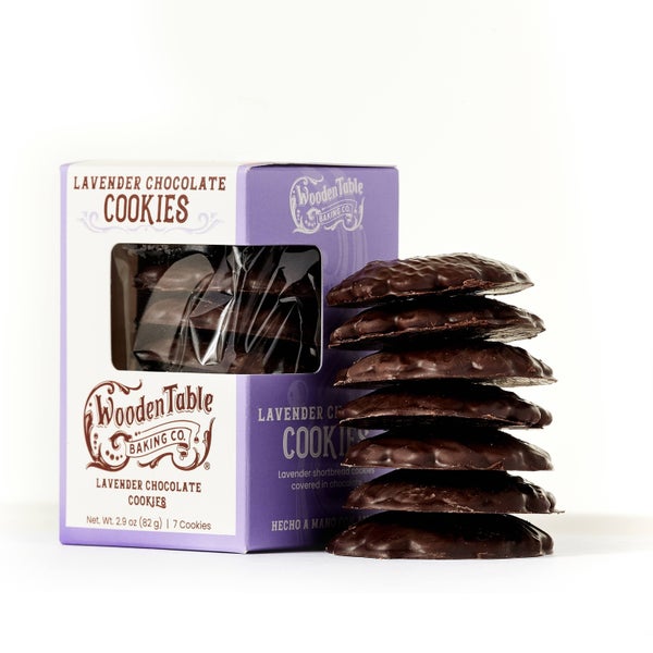 6-PACK OF Cookies Chocolate, Lavender Dream, Wooden Table Baking Co.