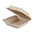 200-PACK OF Container Takeout Karat Earth 8''x8'' Molded Fiber Hinged Containers, PFAS Free, White - 200 pcs