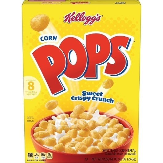 18-PACK OF Corn Pops Original Cereal Box Kellogg'S, 18 - 8.8 Oz