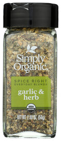 6-PACK OF Spice Garlic Simply Organic 2 oz
