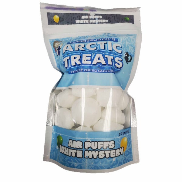 6-PACK OF Candy Freeze Dried Air Puffs White Mystery, Lumberjack's Arctic Treats