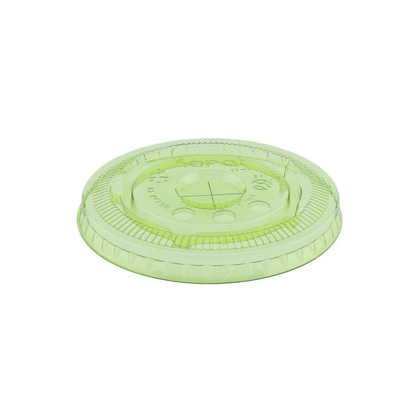 1000-PACK OF Lid Togo Karat Earth 90mm PLA Flat Lids for 12-22oz Cold Cups, Green - 1,000 pcs