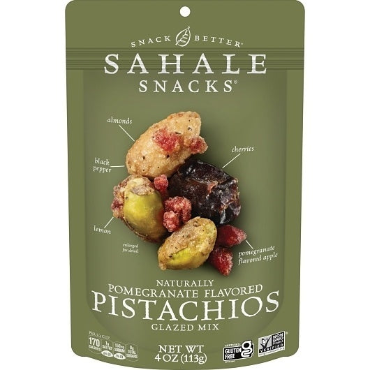 6-PACK OF Pomegranate Flavored Pistachio Mix Sahale, 6 - 4 Oz