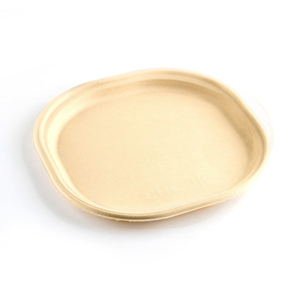 500-PACK OF Plate 9 inches square round,Natural, 500 Count Case