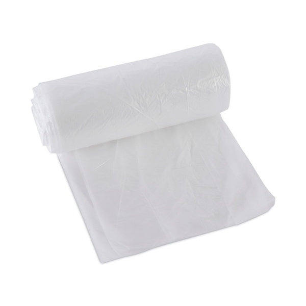 1000-PACK OF Boardwalk 24 inch x 23 inch High-Density Can Liners - 10 Gallon, 50 Bags/Roll, 20 Rolls/Carton - Natural Color