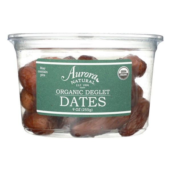 12-PACK OF Date Dried Organic Deglet Aurora 9 oz