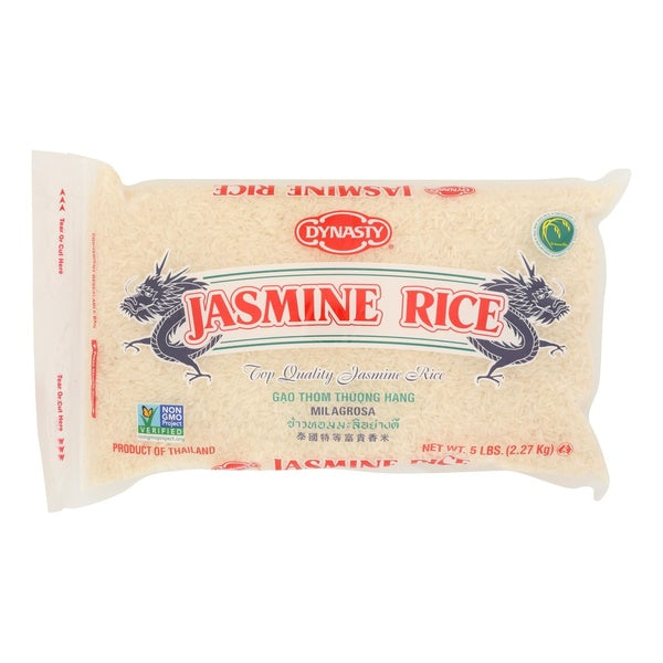 6-PACK OF Rice Jasmine Organic Dynasty 5 lb