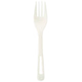 1000-PACK OF FORK CMPSTBL World Centric 6" Compostable tPLA Forks | 1000 count