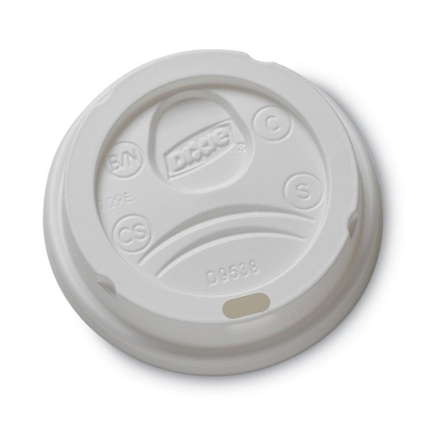 1000-PACK OF Lid Dome Dixie 9538DX 8 oz Hot Drink Cup Lids - White, 1000 Count - Perfect for Coffee and Tea