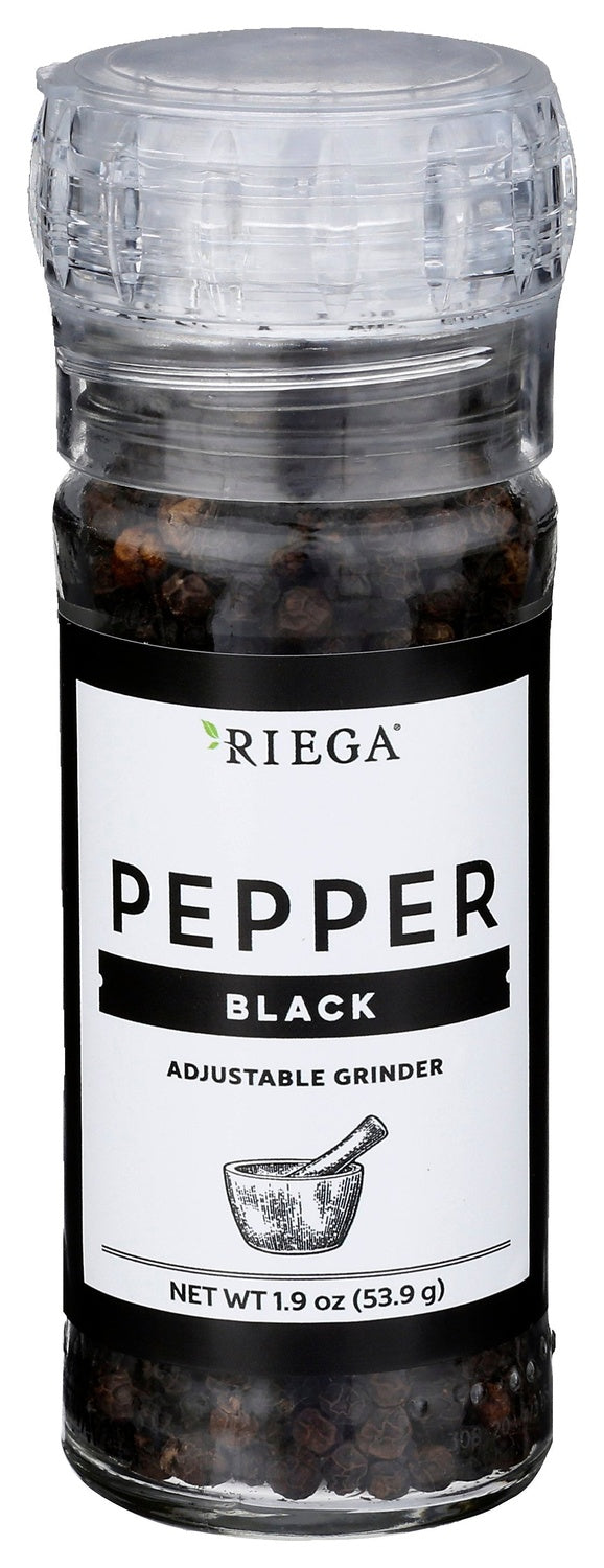 8-PACK OF PEPPER BLACK ADJUSTABLE GRINDER