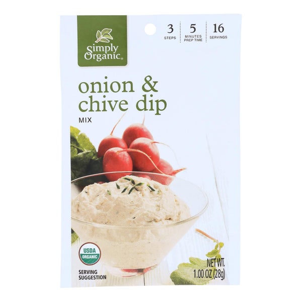 12-PACK OF Dip Mix Onion Chive Organic Simply Organic 1 oz