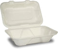 200-PACK OF Container Compostable Fiber Hoagie Box (9x6x3")