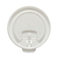 2000-PACK OF Lid Foam SOLO DLX10R-00007 White Lift Back and Lock Tab Cup Lids for 10 oz Trophy Foam Cups - 2000 Count Carton