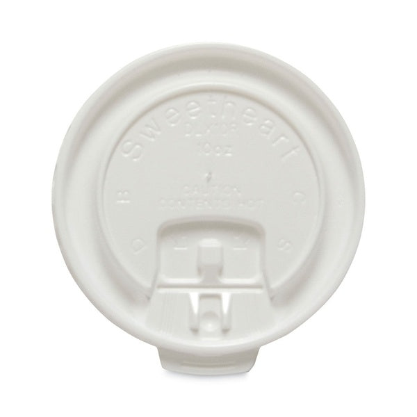 2000-PACK OF Lid Foam SOLO DLX10R-00007 White Lift Back and Lock Tab Cup Lids for 10 oz Trophy Foam Cups - 2000 Count Carton