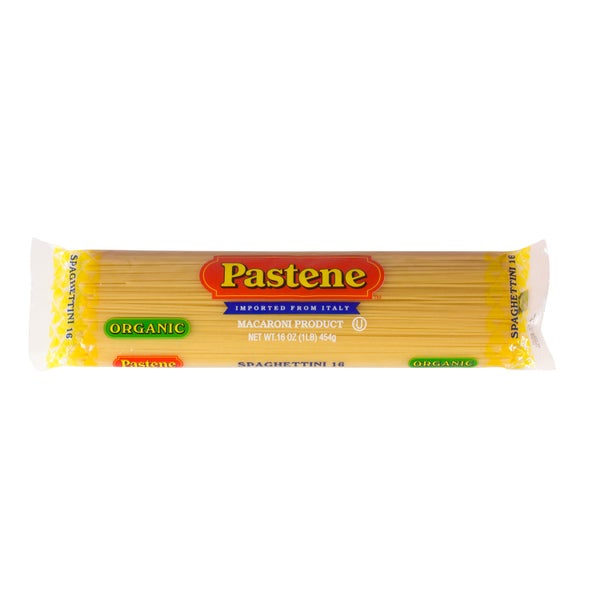 20-PACK OF Pasta Spaghettini Organic, Pastene