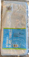 12 CT-PACK OF TOWEL GLASS MICROFBR BLUE