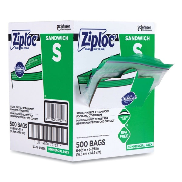 500-PACK OF Bag Plastic Ziploc Resealable Sandwich Bags - 500 Count with Grip N Seal Technology for Freshness