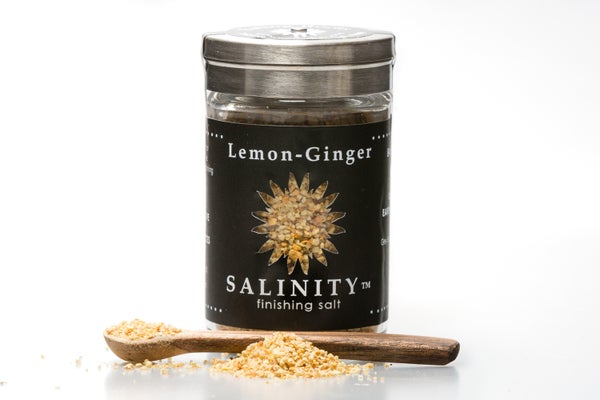 6-PACK OF Salt Lemon Ginger, Salinity Finishing Salt