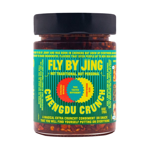 6-PACK OF Sauce, Chili, Fly by Jing Chengdu Crunch 6oz 6pk