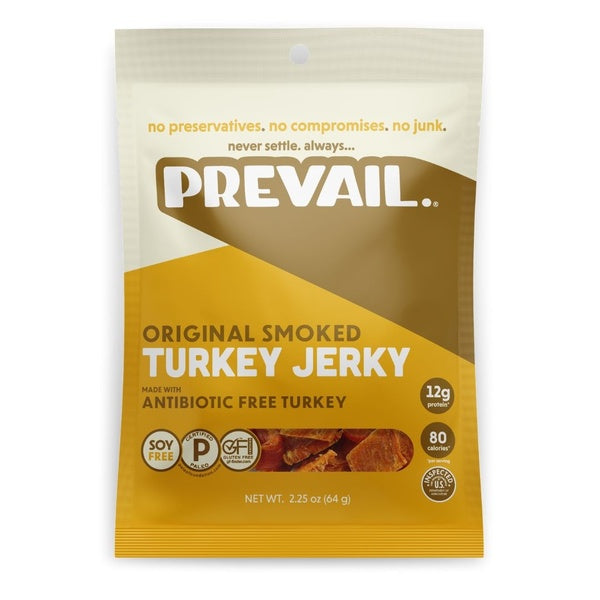 8-PACK OF Prevail Jerky Original Smoked Turkey 8 pk