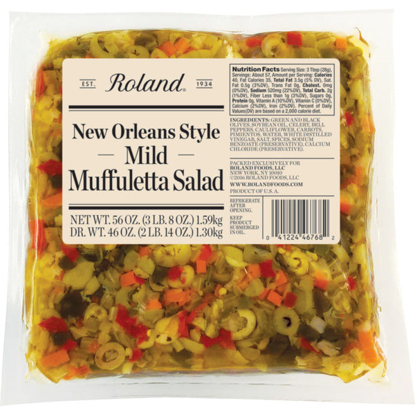 56 OZ-PACK OF SALAD MIX MUFFULETTA NEW ORLEN